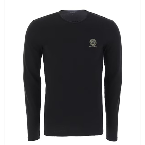 Versace Other - Versace, long sleeve cotton stretch, crewneck shirt size 5/large